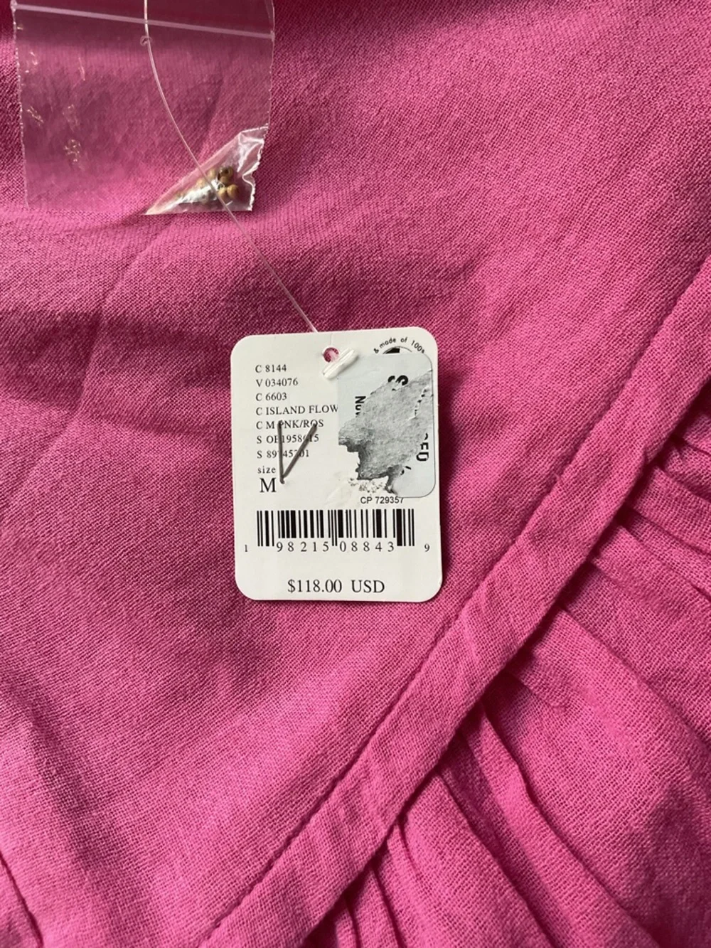 Free People Somewhere Sunny Open-Back Tiered Halter Midi Dress Size Medium NWT - Picture 9 of 14